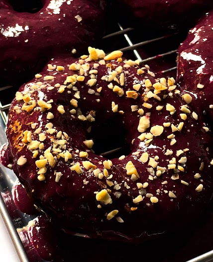 Blueberry Cake Donuts