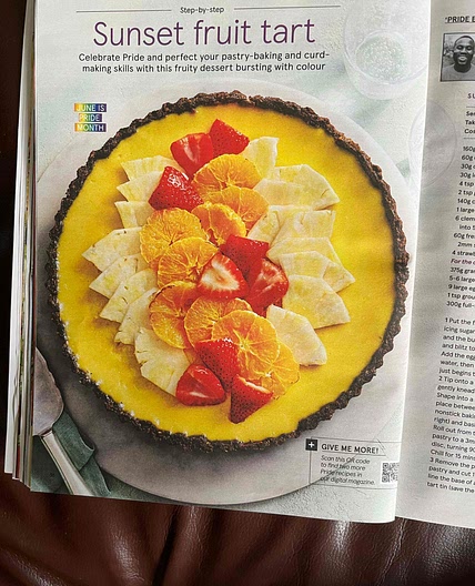 Sunset fruit tart