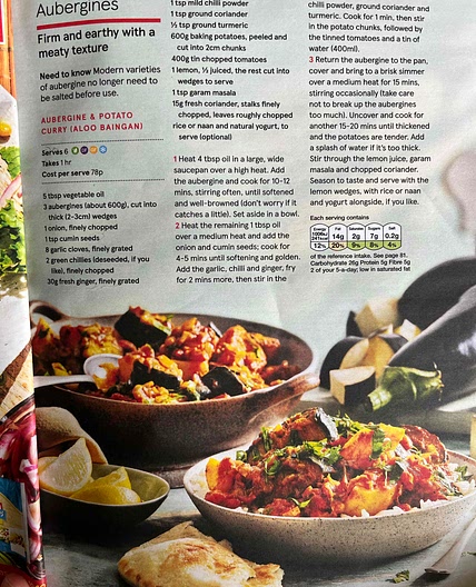 Aubergine and Potato Curry