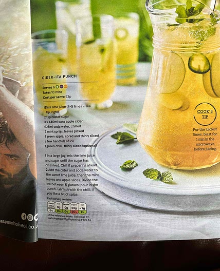 Daddy cool cider punch