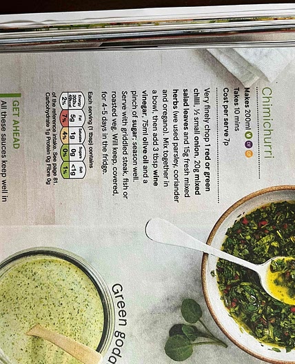Chimichurri sauce