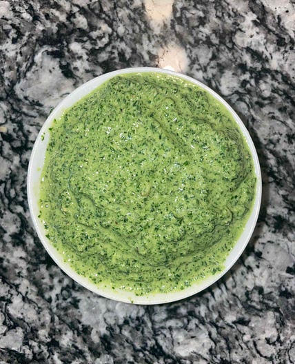 Carrot Top Pesto