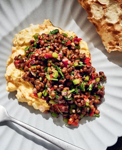 Puy Lentils & Egg Borani