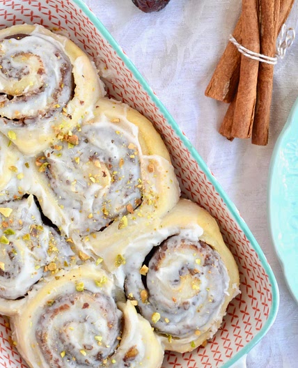 Date Filled Cinnamon Rolls