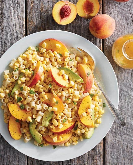 Peach-Avocado Pasta Salad