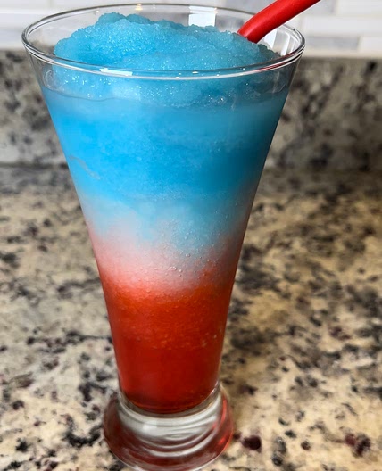 Red, White and Blue Slushie 