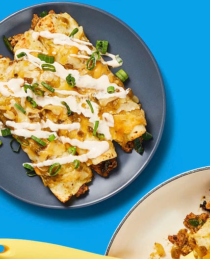 One-Pan Pork Enchiladas Verdes
