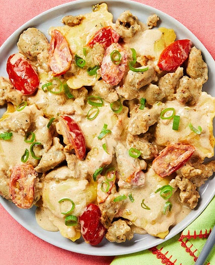 Chicken Sausage & Spinach-Ricotta Ravioli