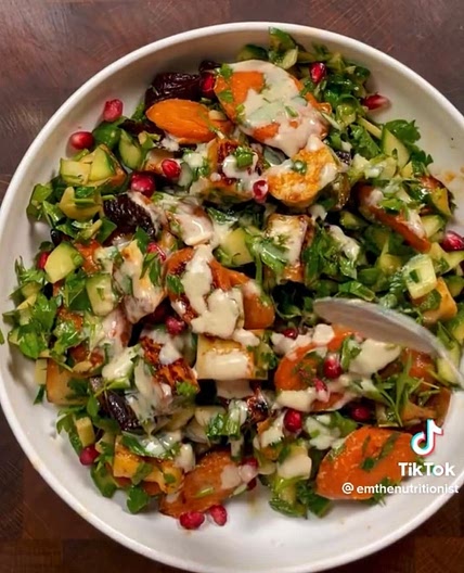 Honey Miso Halloumi Salad