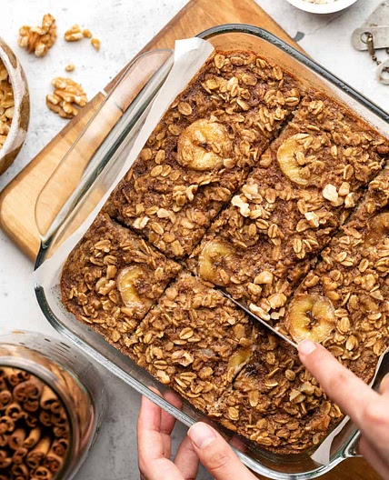 Banana Bread Baked Oatmeal