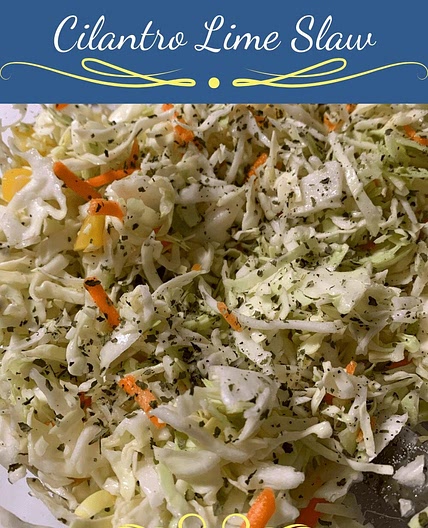 Sweet and Tangy Cilantro Lime Slaw