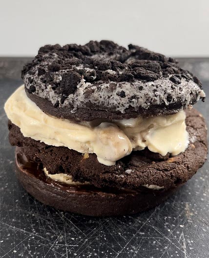 Oreo donut cookie sandwich