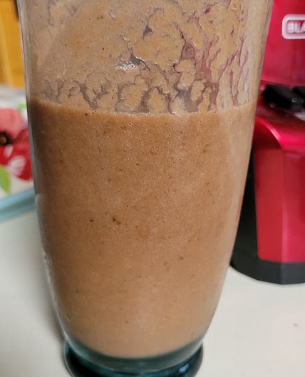 Banana peanut butter powder smoothie
