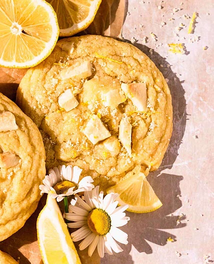 Lemon White Chocolate Cookies