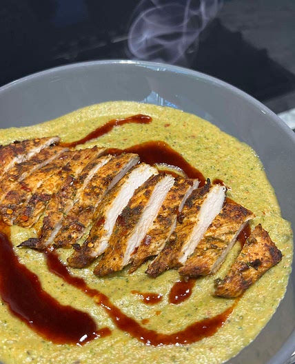 Air fried chicken breast