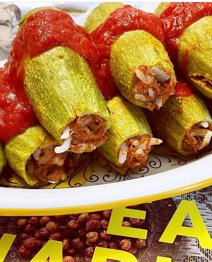 Beef and Rice Stuffed Kousa Mahshi