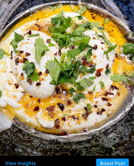Cilbir (Turkish Eggs) 