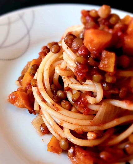 Pasta - Lentils sauce