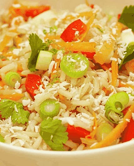 Coconut rice salad