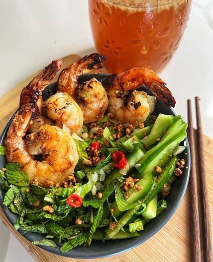 Lemongrass Shrimp Vermicelli Bowls — Angiela Eats 