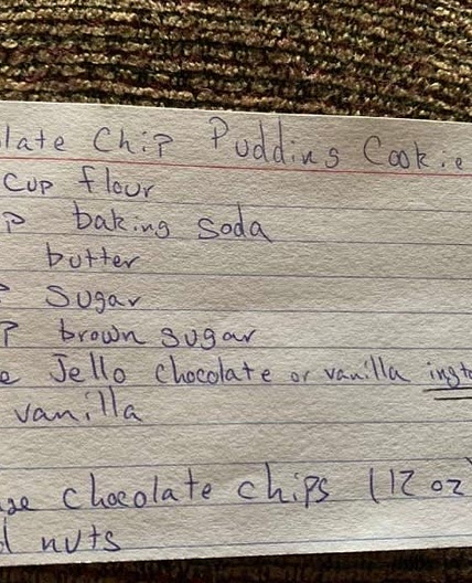 Grandma Donna’s Chocolate Chip Pudding Cookies