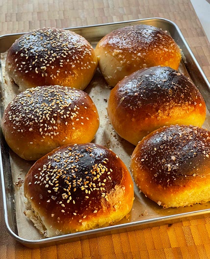 Brioche Burger Rolls 
