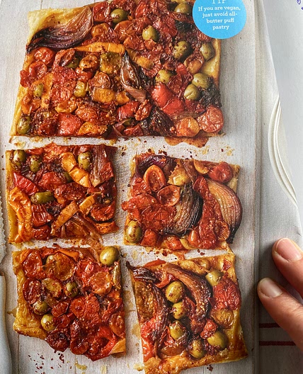 Omgekeerde tomatentaart