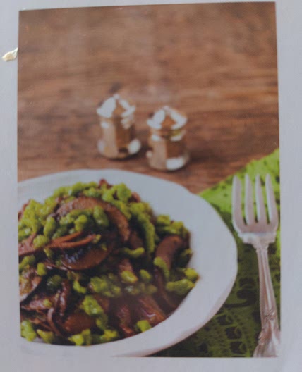 Herbed Spaetzle and Mushrooms with Braised Buffalo