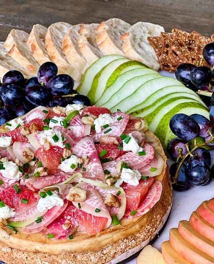 Savory Bleu cheese and Brie Cheescake