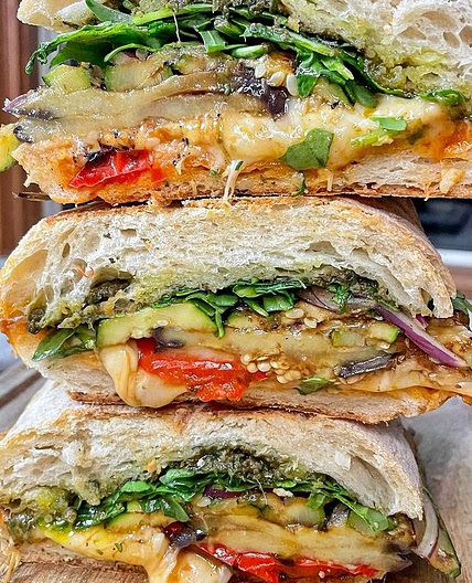 Grilled Vegetable Pesto Panini