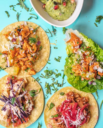 Chicken Tacos with Best Taco Sauce Ever!