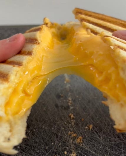 Grilled cheese double decker sandwich