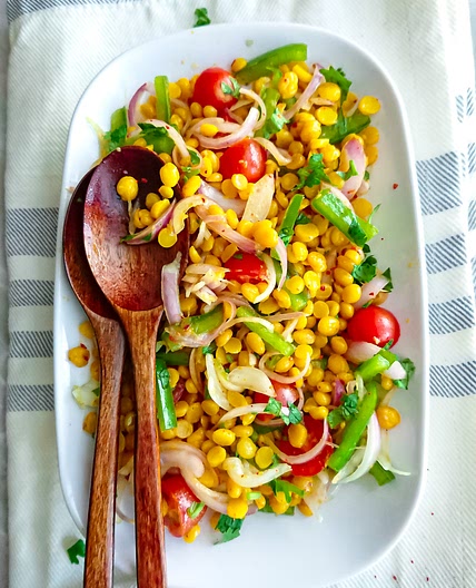 Chana Dal Salad with Honey Ginger Dressing
