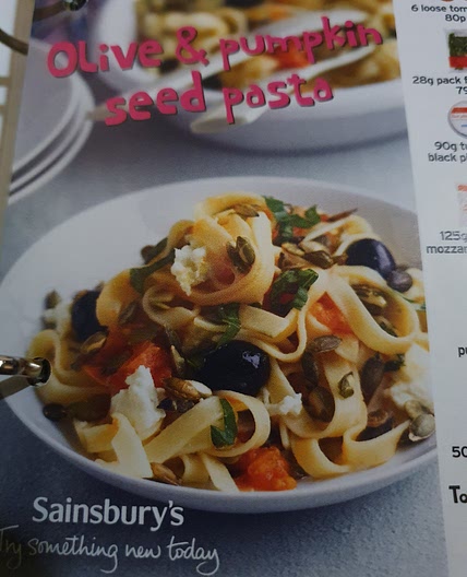 Sainsburys Olive & Pumpkin Seed Pasta