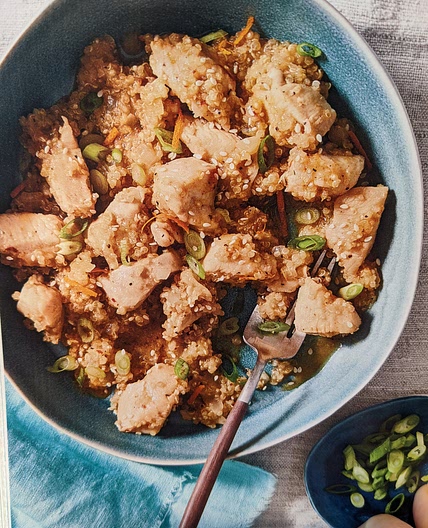Better than takeout orange chicken bowl