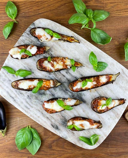 Roasted Baby Aubergines
