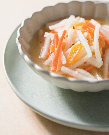 Daikon-Carrot Salad with Sesame and Lemon