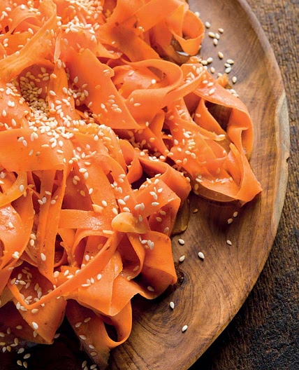 Spicy “Korean-Style” Shaved Carrot Salad
