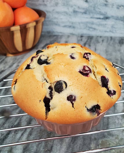 Mini blueberry pound cake