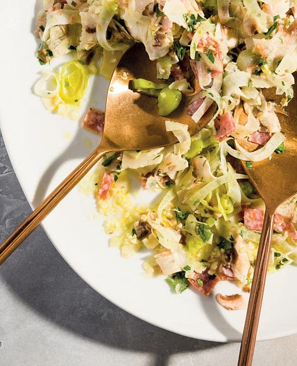 Shaved Fennel, Mushroom and Parmesan Salad