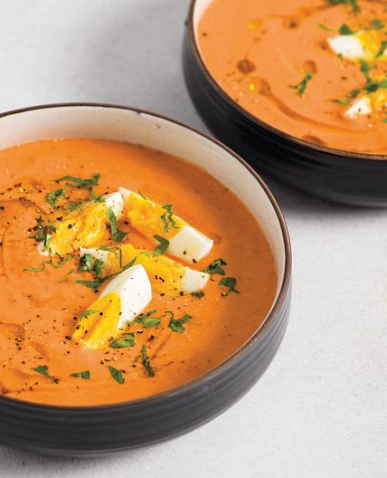 Andalusian Chilled Tomato and Bread Soup (Salmorejo)