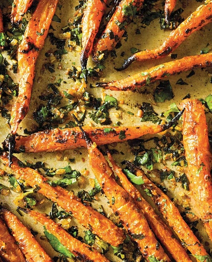 Yogurt-Roasted Carrots with Warm Spices