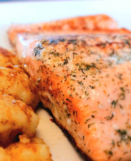 Grilled salmon