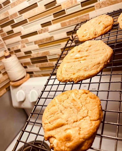 White Chocolate Chip Peanut Butter Cookies