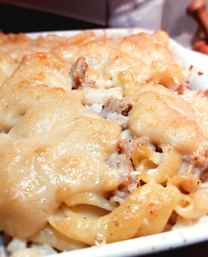 Baked pasta - cauliflower and sausage