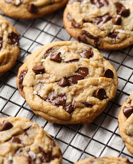 Salted Brown Butter Chocolate Chip Cookies