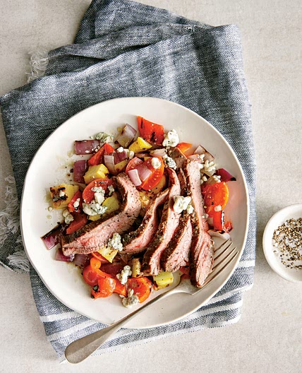 Grilled Vegetable and Flank Steak Salad