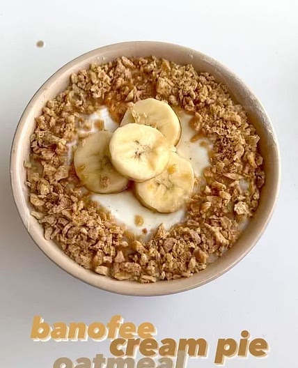 Banoffee Cream Pie Oatmeal