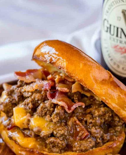 Bacon, Beer and Cheese Sloppy Joes
