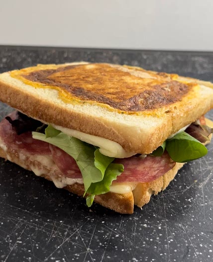Cheesy Omelette toast sandwich